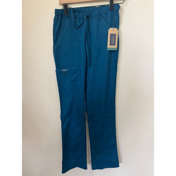 Cherokee Pants - NWT Cherokee Workwear Revolution WW020 Scrub Pants XS Teal Unisex Cargo